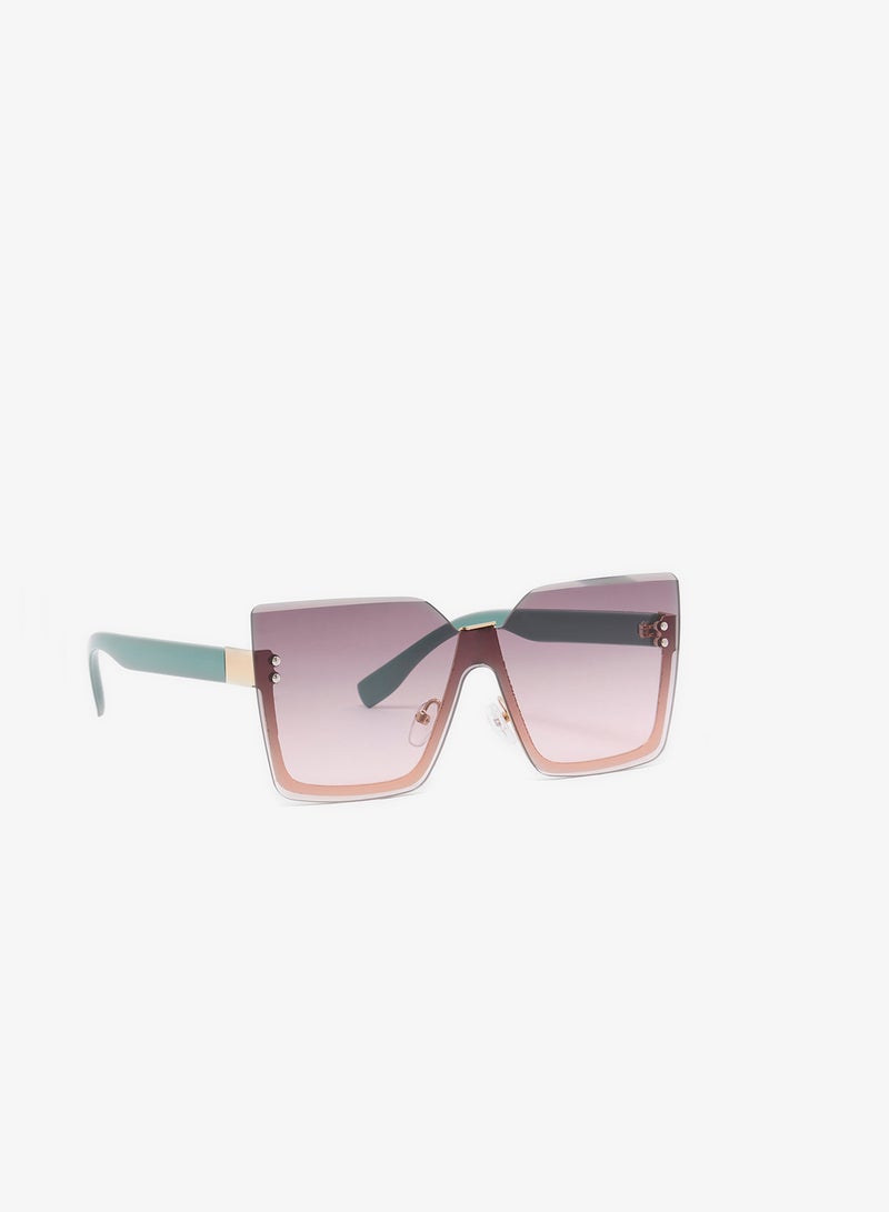 Ginger Oversized Rectangle Polarized Sunglasses - Image 1